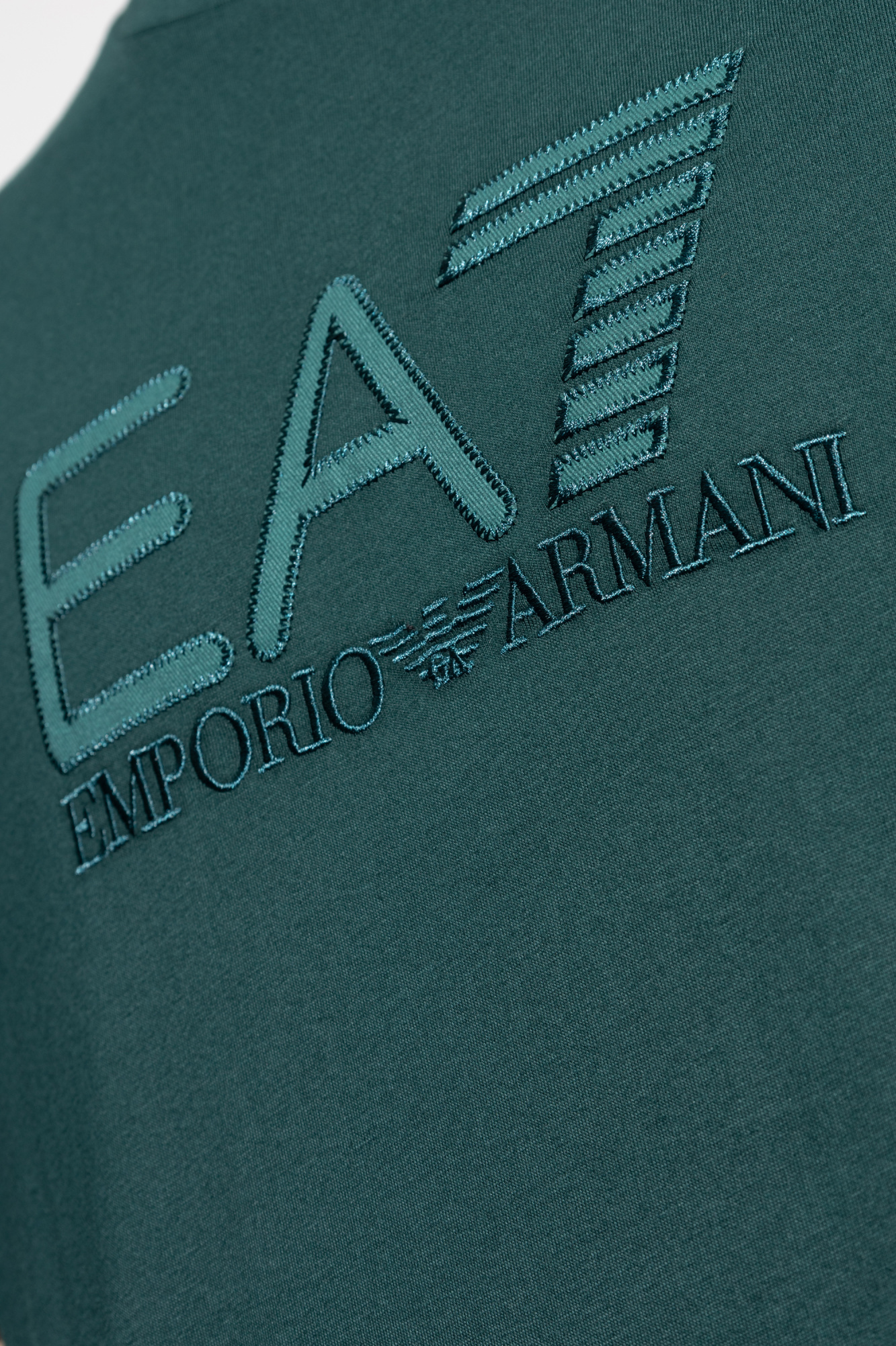 Tシャツ・カットソー EMPORIO ARMANI Men T-shirt Green EM001460AF10017 U1088 Green T-shirt with logo Emporio Armani - Vitkac AS